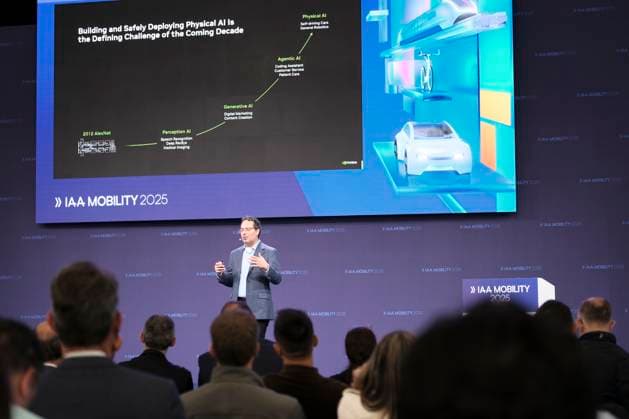 Ali Kani from NVIDIA gives presentation at IAA Mobility Summit Stage Ali Kani from NVIDIA gives presentation at IAA Mobility Summit Stage on the topic From cloud to car