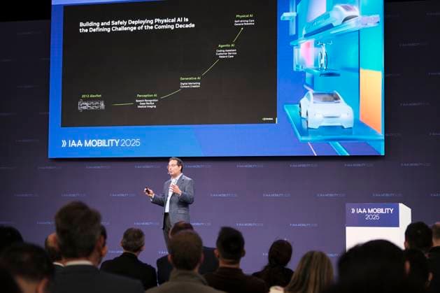 Ali Kani from NVIDIA gives presentation at IAA Mobility Summit Stage Ali Kani from NVIDIA gives presentation at IAA Mobility Summit Stage on the topic From cloud to car