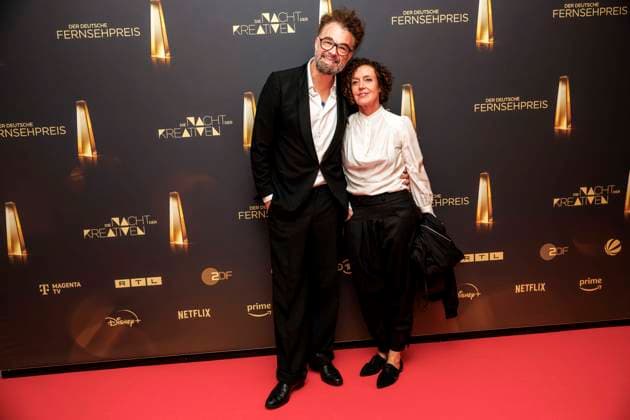 abb Jan Schomburg Director and Maria Schrader as guests on the red carpet at the Night of the Creatives The German Television Award 2025 at the Flora on 09 09 2025 in Cologne NRW Germany