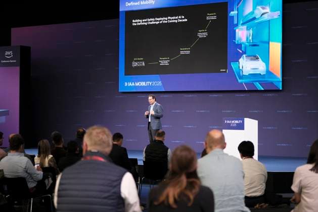 Ali Kani from NVIDIA gives presentation at IAA Mobility Summit Stage Ali Kani from NVIDIA gives presentation at IAA Mobility Summit Stage on the topic From cloud to car