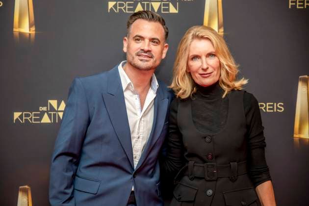 abb Film producer Christoph Pellander Degeto and actress Maria Furtwaengler as guests on the red carpet at the Night of the Creatives The German Television Award 2025 at the Flora on 09 09 2025 in Cologne NRW Germany