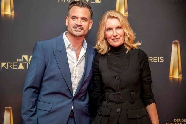 abb Film producer Christoph Pellander Degeto and actress Maria Furtwaengler as guests on the red carpet at the Night of the Creatives The German Television Award 2025 at the Flora on 09 09 2025 in Cologne NRW Germany