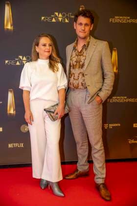 abb Bernd Hermes Best Camera Information with partner on the red carpet at the Night of the Creatives The German Television Award 2025 at the Flora on 09 09 2025 in Cologne NRW Germany