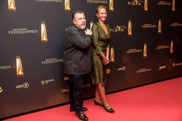 abb Armin Rohde Actor with wife Karen Boehne on the red carpet at the Night of the Creatives The German Television Award 2025 at the Flora on 09 09 2025 in Cologne NRW Germany