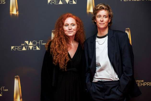 abb AMartina Eisenreich Best Music Fiction Pia Strietmann Best Director Fiction guest on the red carpet at the Night of the Creatives The German Television Award 2025 at the Flora on 09 09 2025 in Cologne NRW Germany