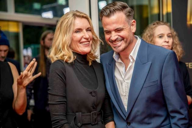 abb Film producer Christoph Pellander Degeto and actress Maria Furtwaengler as guests on the red carpet at the Night of the Creatives The German Television Award 2025 at the Flora on 09 09 2025 in Cologne NRW Germany