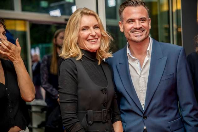 abb Film producer Christoph Pellander Degeto and actress Maria Furtwaengler as guests on the red carpet at the Night of the Creatives The German Television Award 2025 at the Flora on 09 09 2025 in Cologne NRW Germany