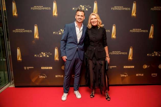 abb Film producer Christoph Pellander Degeto and actress Maria Furtwaengler as guests on the red carpet at the Night of the Creatives The German Television Award 2025 at the Flora on 09 09 2025 in Cologne NRW Germany