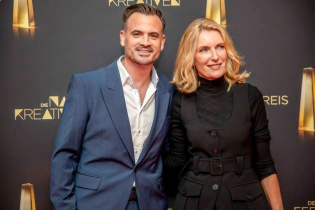 abb Film producer Christoph Pellander Degeto and actress Maria Furtwaengler as guests on the red carpet at the Night of the Creatives The German Television Award 2025 at the Flora on 09 09 2025 in Cologne NRW Germany