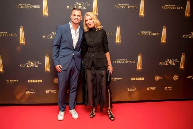 abb Film producer Christoph Pellander Degeto and actress Maria Furtwaengler as guests on the red carpet at the Night of the Creatives The German Television Award 2025 at the Flora on 09 09 2025 in Cologne NRW Germany