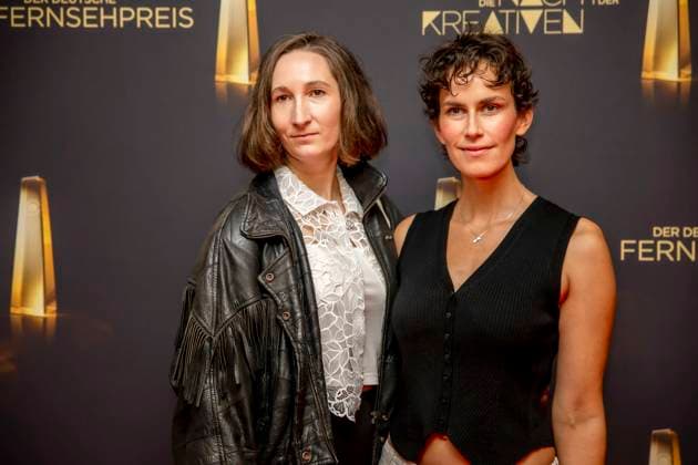 abb Lena Fakler left with partner Best Book Fiction guest on the red carpet at the Night of the Creatives The German Television Award 2025 at the Flora on 09 09 2025 in Cologne NRW Germany
