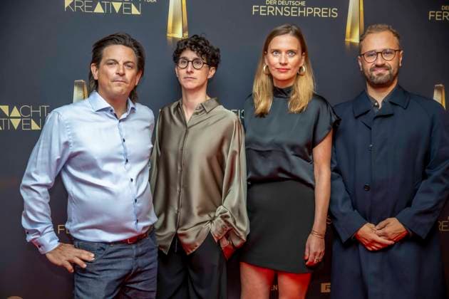 abb Andreas Menn, Andrea Pek, Friederike Hohmuth, Christoph Otto as guests on the red carpet at the Night of the Creatives The German Television Award 2025 at the Flora on 09 09 2025 in Cologne NRW Germany