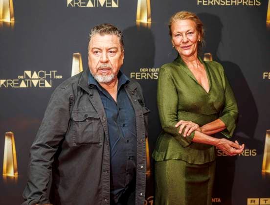 abb Armin Rohde Actor with wife Karen Boehne on the red carpet at the Night of the Creatives The German Television Award 2025 at the Flora on 09 09 2025 in Cologne NRW Germany