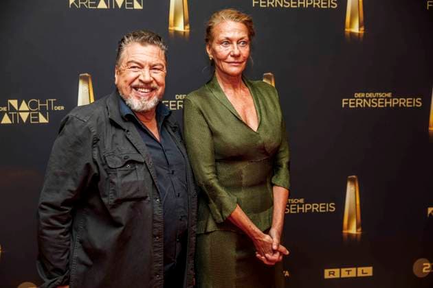 abb Armin Rohde Actor with wife Karen Boehne on the red carpet at the Night of the Creatives The German Television Award 2025 at the Flora on 09 09 2025 in Cologne NRW Germany