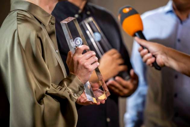 abb Two German Television Awards ZDF Microphone Television Award at the Night of Creatives The German Television Award 2025 at the Flora on 09 09 2025 in Cologne NRW Germany