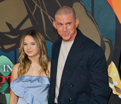Cast member Channing Tatum and his daughter Everly attend the premiere of the animated motion picture fantasy thriller Demon Slayer: Kimetsu no Yaibi Infinity Castle at the TCL Chinese Theatre in the Hollywood section of Los Angeles on Tuesday, September 9, 2025.  LAP2025090903 JIMxRUYMEN