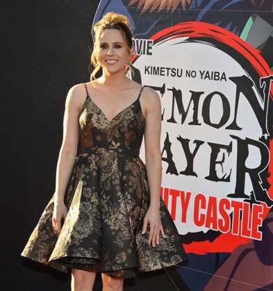 Cast member Abby Trott attend the premiere of the animated motion picture fantasy thriller Demon Slayer: Kimetsu no Yaibi Infinity Castle at the TCL Chinese Theatre in the Hollywood section of Los Angeles on Tuesday, September 9, 2025.  LAP2025090938 JIMxRUYMEN