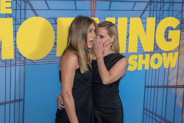 The Morning Show Season 4 New York Premiere in New York, USA - 09 Sep 2025 (L-R) Jennifer Aniston and Reese Witherspoon attend The Morning Show Season 4 New York Premiere at Museum of Modern Art. New York United States Copyright: xRonxAdarx xSOPAxImagesx _radar_tms_20250909_01411