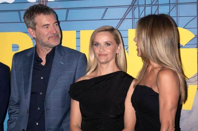 Mark Duplass, Reese Witherspoon and Jennifer Aniston at the premiere of season 4 of the Apple TV series The Morning Show at the Museum of Modern Art New York, 09 09 2025 Foto:xB.xHinex xFuturexImagex morning_5978