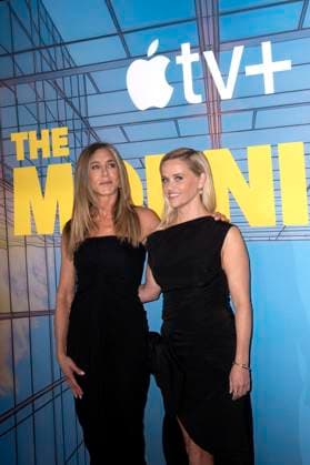 Jennifer Aniston and Reese Witherspoon at the premiere of season 4 of the Apple TV series The Morning Show at the Museum of Modern Art New York, 09 09 2025 Foto:xB.xHinex xFuturexImagex morning_6001