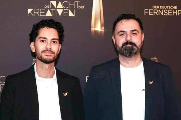 Cagdas Eren Yueksel and Bilal Bahadir at the German Television Awards 2025 The Night of the Creatives at the Flora Cologne, 09 09 2025 Foto:xR.xSchmiegeltx xFuturexImagex kreative_5902