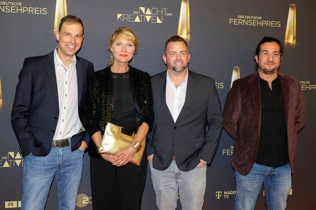 Mathias Blank, Katrin Hampus, guest and Arkin Atacan at the German Television Awards 2025 The Night of the Creatives at the Flora Cologne, 09 09 2025 Foto:xR.xSchmiegeltx xFuturexImagex kreative_5906