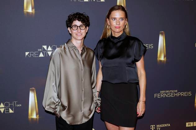 Andi Pek and Friederike Hohmuth at the German Television Awards 2025 The Night of the Creatives at the Flora Cologne, 09 09 2025 Foto:xR.xSchmiegeltx xFuturexImagex kreative_5918