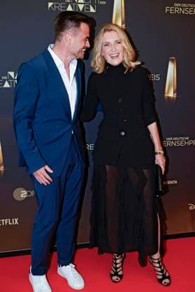 Christoph Pellander and Maria Furtwängler at the German Television Awards 2025 The Night of the Creatives at the Flora Cologne, 09 09 2025 Foto:xR.xSchmiegeltx xFuturexImagex kreative_5929