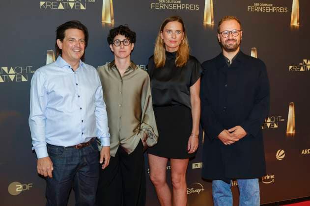 Andreas Menn, Andi Pek, Friederike Hohmuth and Christoph Otto at the German Television Awards 2025 The Night of the Creatives at the Flora Cologne, 09 09 2025 Foto:xR.xSchmiegeltx xFuturexImagex kreative_5943
