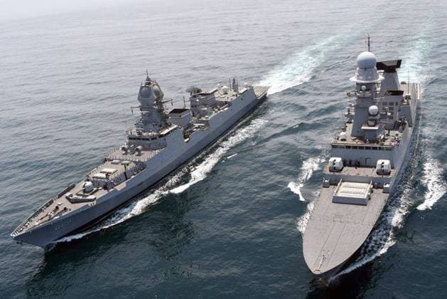 RECORD DATE NOT STATED INS Surat, the latest indigenous guided missile destroyer of the Indian Navy, New Delhi, Sep 10 (ANI): INS Surat, the latest indigenous guided missile destroyer of the Indian Navy, mission deploy in the north Arabian Sea for the Passage Exercise (PASSEX) with ITS Caio Duilio, an Andrea Doria Class destroyer of the Italian Navy September 07, on Wednesday. (Indian Navy ANI Photo) New Delhi Delhi India Copyright: xANIx ANI_20250910142