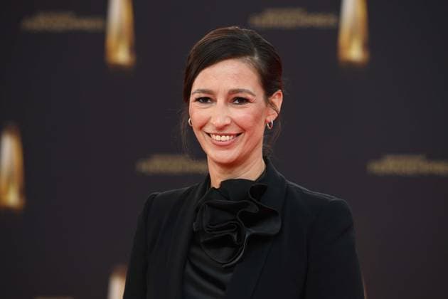 Pinar ATALAY, Presenter, Red Carpet, Red Carpet Show, Arrival, arrival, German Television Award Ceremony, The German Television Award 2025, German Television Award 2025 at the MMC Studios Cologne, on 10 09 2025