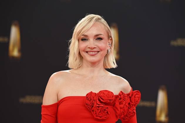 Janin ULLMANN, Actress, Red Carpet, Red Carpet Show, Arrival, Arrival, German Television Award Ceremony, The German Television Award 2025, German Television Award 2025 at MMC Studios Cologne, on 10 09 2025