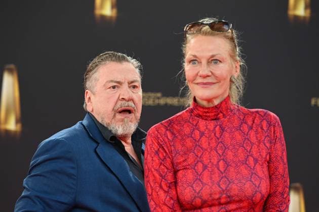 f l Armin ROHDE, actor, Karen BOEHNE, actress, Red Carpet, Red Carpet Show, Arrival, German Television Award Ceremony, German Television Award 2025, German Television Award 2025 at MMC Studios Cologne, on 10 09 2025
