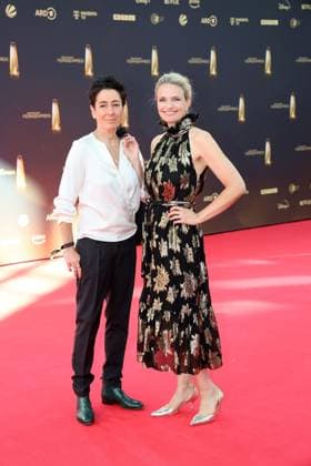 Dunja Hayali and Sarah Tacke at the German Television Award Ceremony on 10 09 2025 in Cologne German Television Award Ceremony 2025 in Cologne