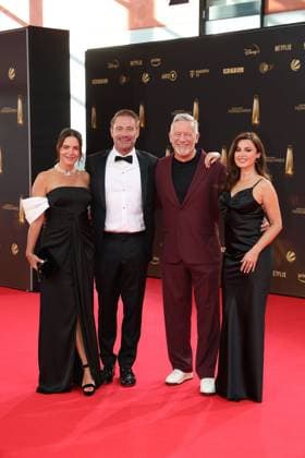 Julia Roentgen, Sasha, Otto Steiner and Natalia Avelon at the German Television Award Ceremony on 10 09 2025 in Cologne German Television Award Ceremony 2025 in Cologne