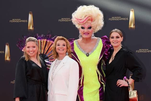 Caroline Frier, Annette Frier, Olivia Jones and Martina Hill at the German Television Award Ceremony on 10 09 2025 in Cologne German Television Award Ceremony 2025 in Cologne