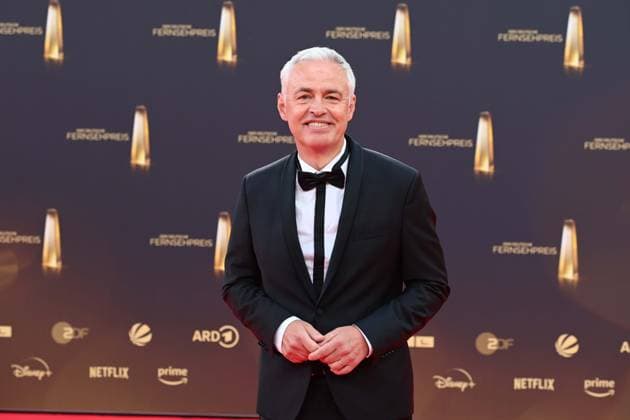 Andreas von THIEN, Presenter Red Carpet, Red Carpet Show, Arrival, arrival, German Television Award Ceremony, The German Television Award 2025, German Television Award 2025 at the MMC Studios Cologne, on 10 09 2025