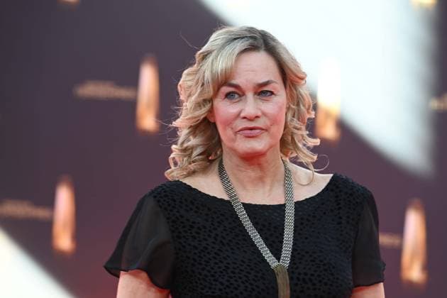 Gesine CUKROWSKI, Actress, Red Carpet, Red Carpet Show, Arrival, Arrival, German Television Award Ceremony, German Television Award 2025, German Television Award 2025 at MMC Studios Cologne, on 10 09 2025