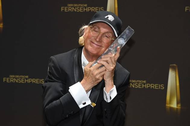 Bilder des Jahres 2025, Entertainment 09 September Otto WAALKES, Komiker, erhaelt den Ehrenpreis fuer sein Lebenswerk Preistraeger Verleihung des Deutschen Fernsehpreises, Der Deutsche Fernsehpreis 2025, Deutscher Fernsehpreis 2025 in den MMC Studios Koeln, am 10.09.2025. *** Otto WAALKES, comedian, receives the honorary award for his lifes work Award ceremony of the German Television Award, The German Television Award 2025, German Television Award 2025 in the MMC Studios Cologne, on 10 09 2025