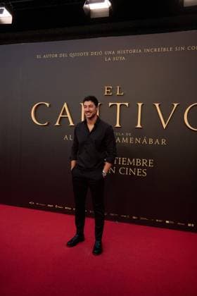 attends the premiere of the film El Cautivo directed by Alejandro Amenabar at Cine Callao in Madrid, Spain, on September 10, 2025. The movie, starring Julio Pena Fernandez, Alessandro Borghi, Miguel Rellan, Fernando Tejero, Luna Berroa, Luis Callejo, Josà Manuel Poga, Albert Salazar, Juanma Muniagurria, Jorge Asin, Mohamed Said and Walid Charaf, tells the story of Miguel de Cervantes™ captivity in Algiers in 1575. The film will be released in Spanish cinemas on September 12. Cordon Press HazhardxEspinozaxVallejos