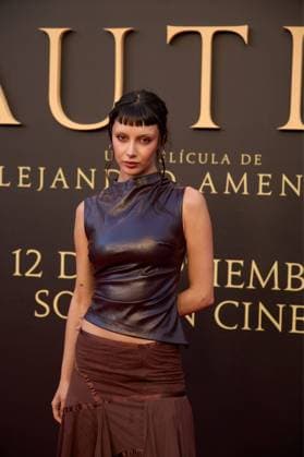 attends the premiere of the film El Cautivo directed by Alejandro Amenabar at Cine Callao in Madrid, Spain, on September 10, 2025. The movie, starring Julio Pena Fernandez, Alessandro Borghi, Miguel Rellan, Fernando Tejero, Luna Berroa, Luis Callejo, Josà Manuel Poga, Albert Salazar, Juanma Muniagurria, Jorge Asin, Mohamed Said and Walid Charaf, tells the story of Miguel de Cervantes™ captivity in Algiers in 1575. The film will be released in Spanish cinemas on September 12. Cordon Press HazhardxEspinozaxVallejos