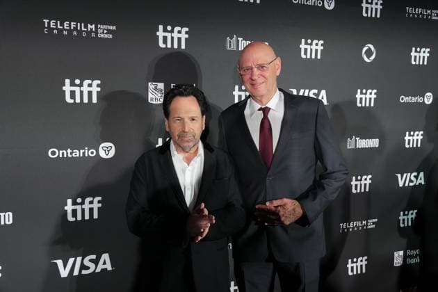 September 10, 2025, Toronto, On, Canada: Director Barry Avrich and retired Israeli general Noam Tibon arrive on the red carpet for öÄuThe Road Between Us: The Ultimate RescueöÄÃ¹ at the Toronto International Film Festival in Toronto, Wednesday, Sept. 10, 2025. Toronto Canada  - ZUMAc35_ 20250910_zaf_c35_054 Copyright: xChrisxYoungx