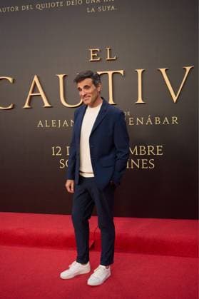 attends the premiere of the film El Cautivo directed by Alejandro Amenabar at Cine Callao in Madrid, Spain, on September 10, 2025. The movie, starring Julio Pena Fernandez, Alessandro Borghi, Miguel Rellan, Fernando Tejero, Luna Berroa, Luis Callejo, Josà Manuel Poga, Albert Salazar, Juanma Muniagurria, Jorge Asin, Mohamed Said and Walid Charaf, tells the story of Miguel de Cervantes™ captivity in Algiers in 1575. The film will be released in Spanish cinemas on September 12. Cordon Press HazhardxEspinozaxVallejos