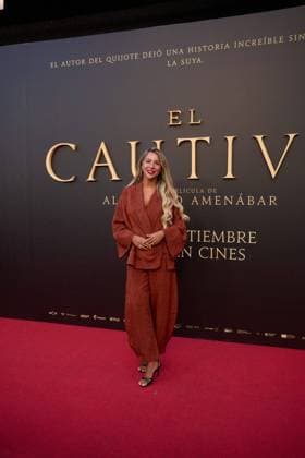 Rebeca Ruiz, attends the premiere of the film El Cautivo directed by Alejandro Amenabar at Cine Callao in Madrid, Spain, on September 10, 2025. The movie, starring Julio Pena Fernandez, Alessandro Borghi, Miguel Rellan, Fernando Tejero, Luna Berroa, Luis Callejo, Josà Manuel Poga, Albert Salazar, Juanma Muniagurria, Jorge Asin, Mohamed Said and Walid Charaf, tells the story of Miguel de Cervantes™ captivity in Algiers in 1575. The film will be released in Spanish cinemas on September 12. Cordon Press HazhardxEspinozaxVallejos