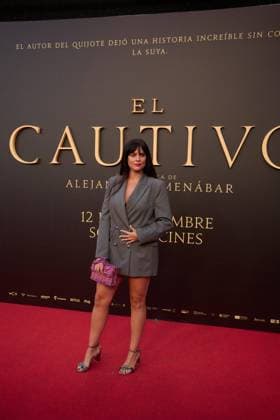 attends the premiere of the film El Cautivo directed by Alejandro Amenabar at Cine Callao in Madrid, Spain, on September 10, 2025. The movie, starring Julio Pena Fernandez, Alessandro Borghi, Miguel Rellan, Fernando Tejero, Luna Berroa, Luis Callejo, Josà Manuel Poga, Albert Salazar, Juanma Muniagurria, Jorge Asin, Mohamed Said and Walid Charaf, tells the story of Miguel de Cervantes™ captivity in Algiers in 1575. The film will be released in Spanish cinemas on September 12. Cordon Press HazhardxEspinozaxVallejos