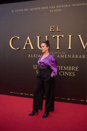 Mariquita attends the premiere of the film El Cautivo directed by Alejandro Amenabar at Cine Callao in Madrid, Spain, on September 10, 2025. The movie, starring Julio Pena Fernandez, Alessandro Borghi, Miguel Rellan, Fernando Tejero, Luna Berroa, Luis Callejo, Josà Manuel Poga, Albert Salazar, Juanma Muniagurria, Jorge Asin, Mohamed Said and Walid Charaf, tells the story of Miguel de Cervantes™ captivity in Algiers in 1575. The film will be released in Spanish cinemas on September 12. Cordon Press HazhardxEspinozaxVallejos