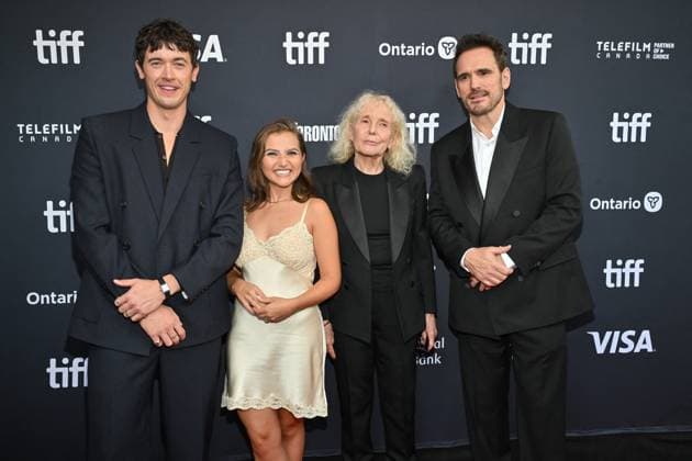 Toronto Screening The Fence Tom Blyth, Mia McKenna-Bruce, Claire Denis, Matt Dillon attending the screening of the movie The Fence ahead of Toronto International Film Festival (TIFF) in Toronto, Canada on September 10, 2025. Photo by Julien Reynaud APS-Medias ABACAPRESS.COM Toronto Canada  Copyright: xReynaudxJulien APS-Medias ABACAx