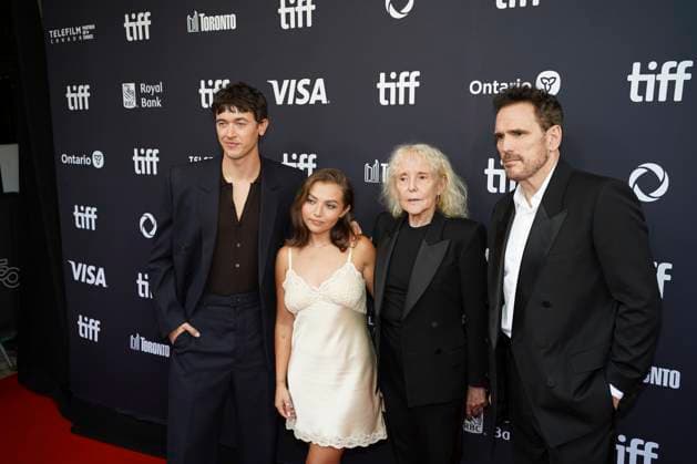 2025 Toronto International Film Festival - ™The Fence™ Premiere (L-R) Tom Blyth, Mia McKenna-Bruce, Claire Denis and Matt Dillon attend the red carpet for the ˜The Fence™ premiere during the 2025 Toronto International Film Festival at Royal Alexandra Theatre. on September 10, 2025 in Toronto, Canada. (Photo by Leonardo Ramirez Eyepix Group) Copyright: xLeonardoxRamirez xEyepixxGroupx LR_10092025_169673