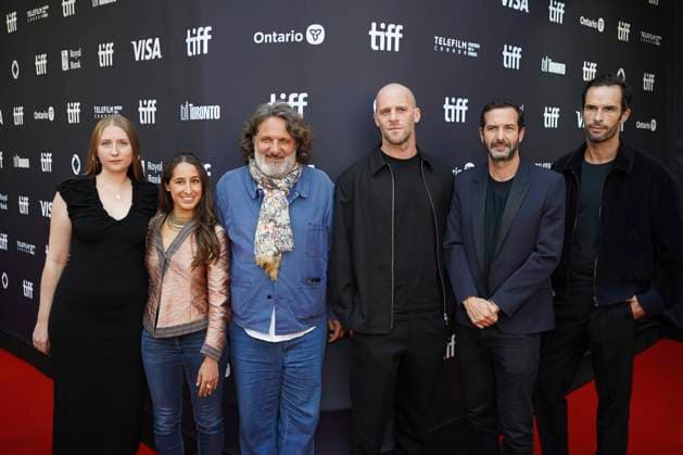 2025 Toronto International Film Festival - ™The Fence™ Premiere (L-R) Elizabeth Woodward, Bettina Kandoorie, Oliver Delbosc, Olivier Muller, Gary Farkas and ClÃ ment Lepoutre attend the red carpet for the ˜The Fence™ premiere during the 2025 Toronto International Film Festival at Royal Alexandra Theatre. on September 10, 2025 in Toronto, Canada. (Photo by Leonardo Ramirez Eyepix Group) Copyright: xLeonardoxRamirez xEyepixxGroupx LR_10092025_169713