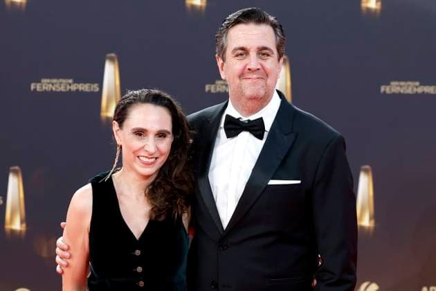 Actor Bastian Pastewka and his wife Heidrun Buchmaier at the German Television Award 2025 at the MMC Studios in Ossendorf Cologne, 10 09 2025 NRW Germany Copyright: xChristophxHardtx